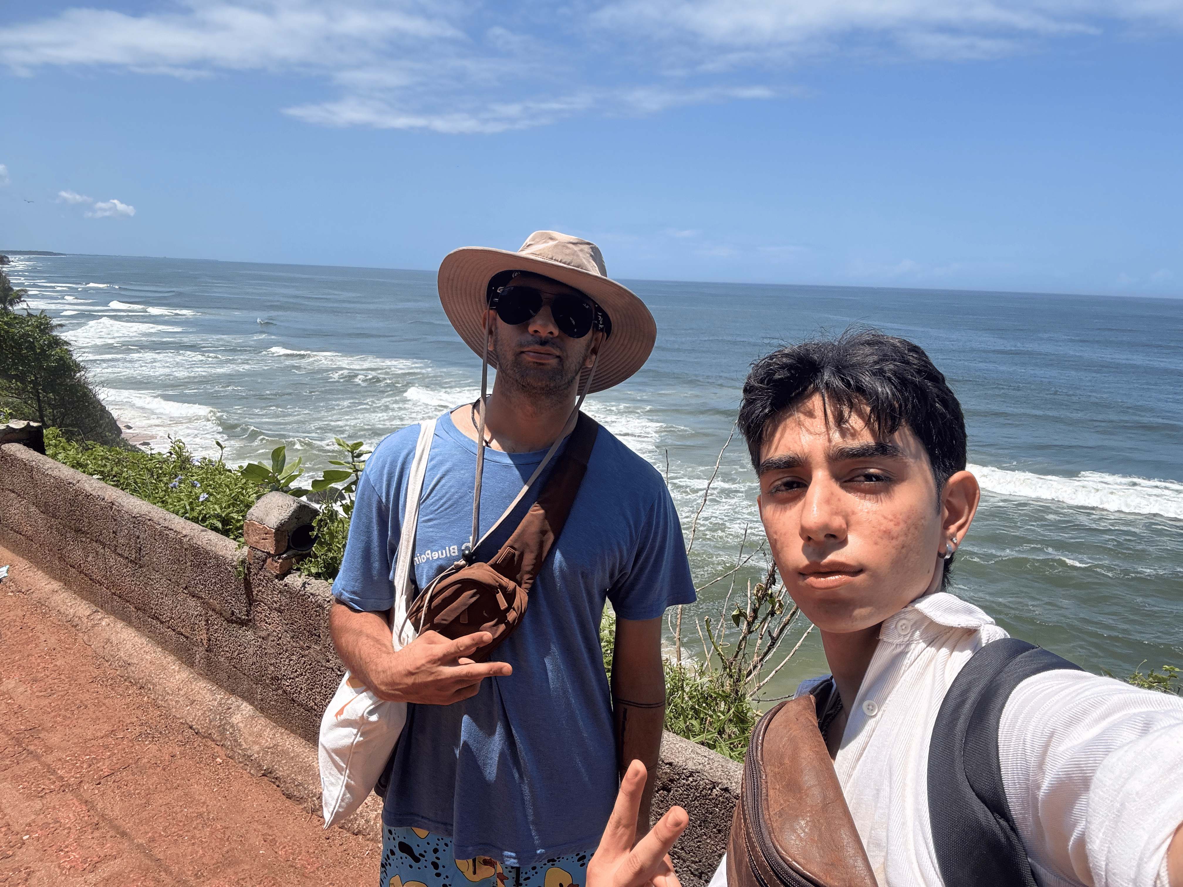 The Backwaterboyz duo on the Varkala coast