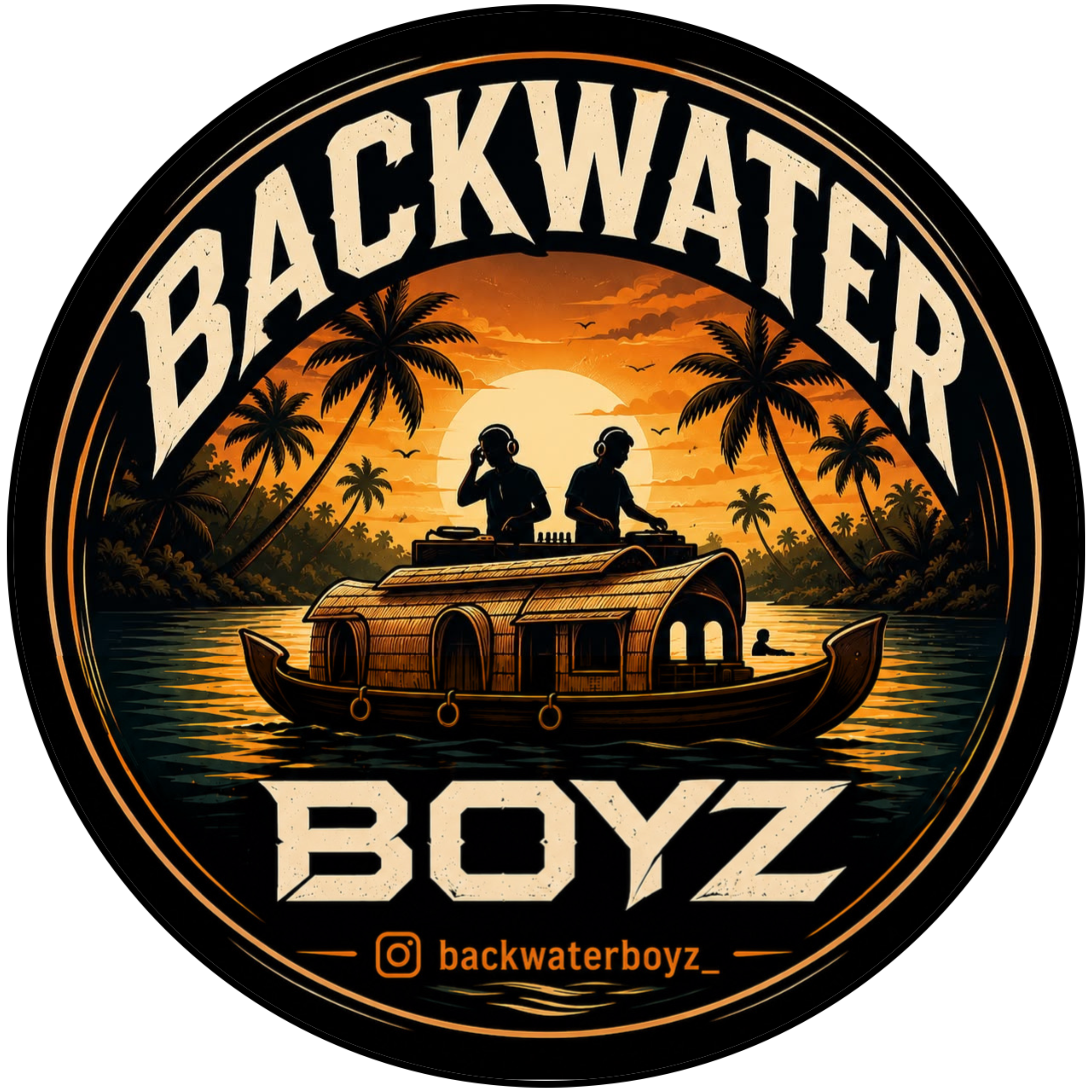 Backwaterboyz DJ duo logo