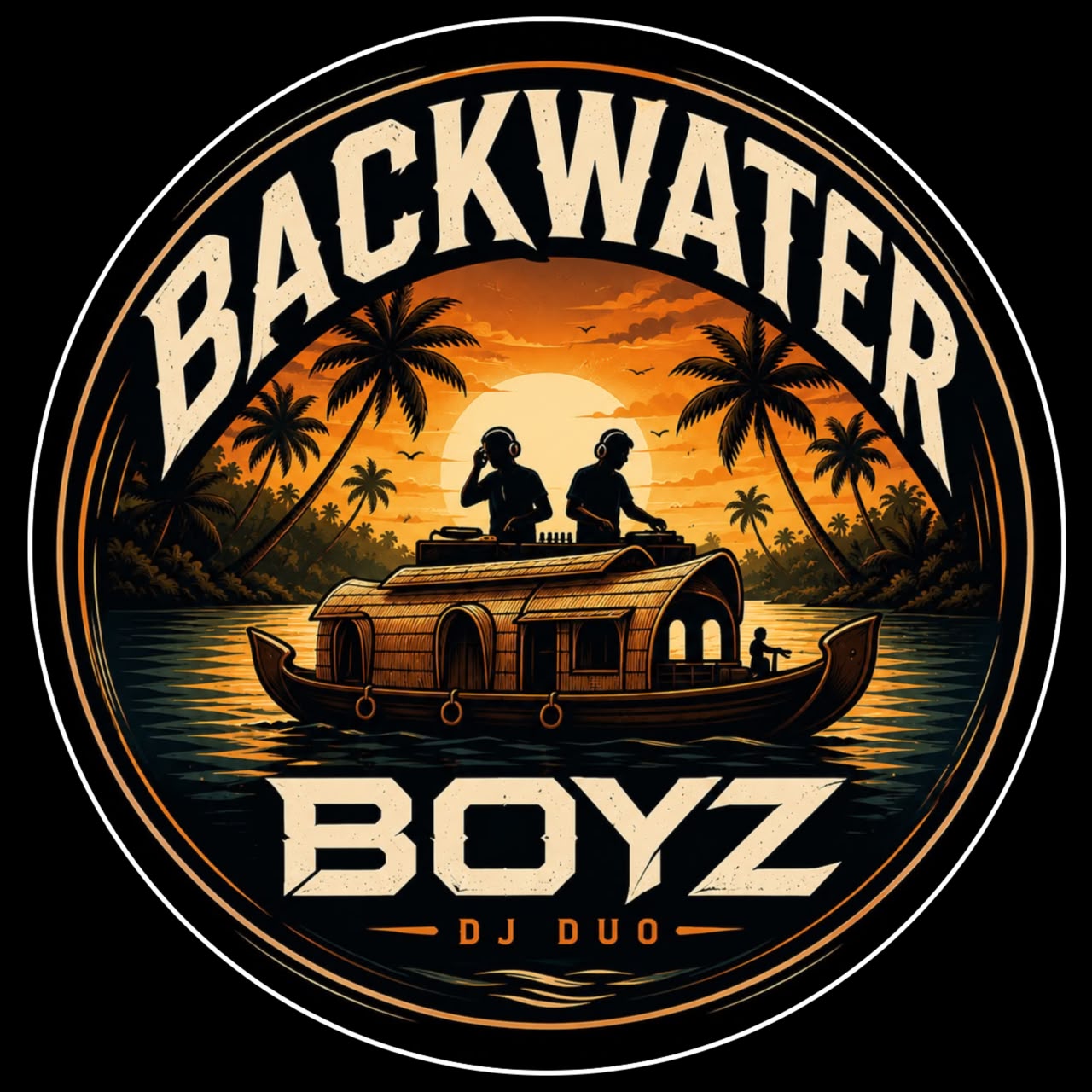 Backwaterboyz DJ duo logo