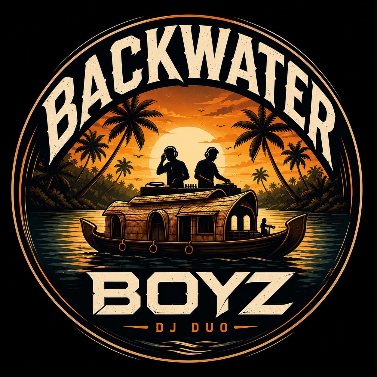 Backwaterboyz DJ duo logo